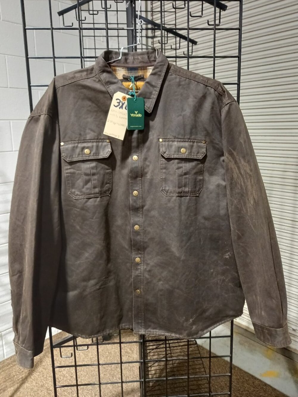 Bountyman Concealed Carry Shirt Jacket - Brown | 3XL - Picture 2 of 9